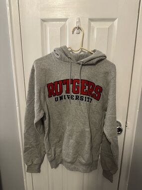 Rutgers University Gray Hooded Sweatshirt - Men